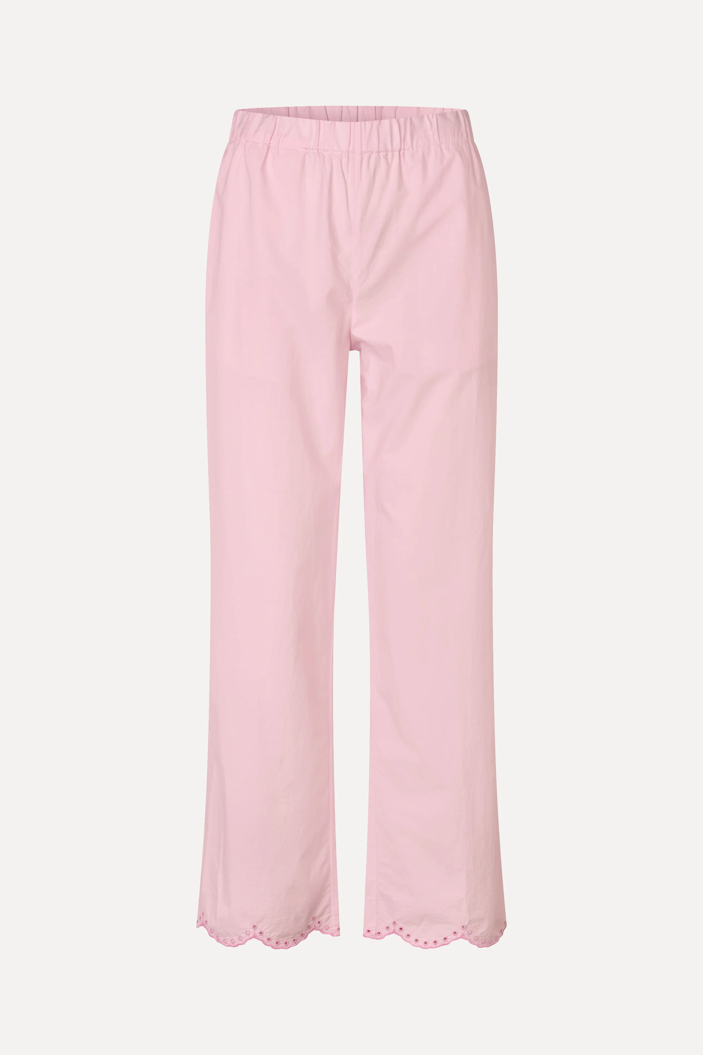 Flowy Elasticated Waist Pants - Muted Blush - Image 3