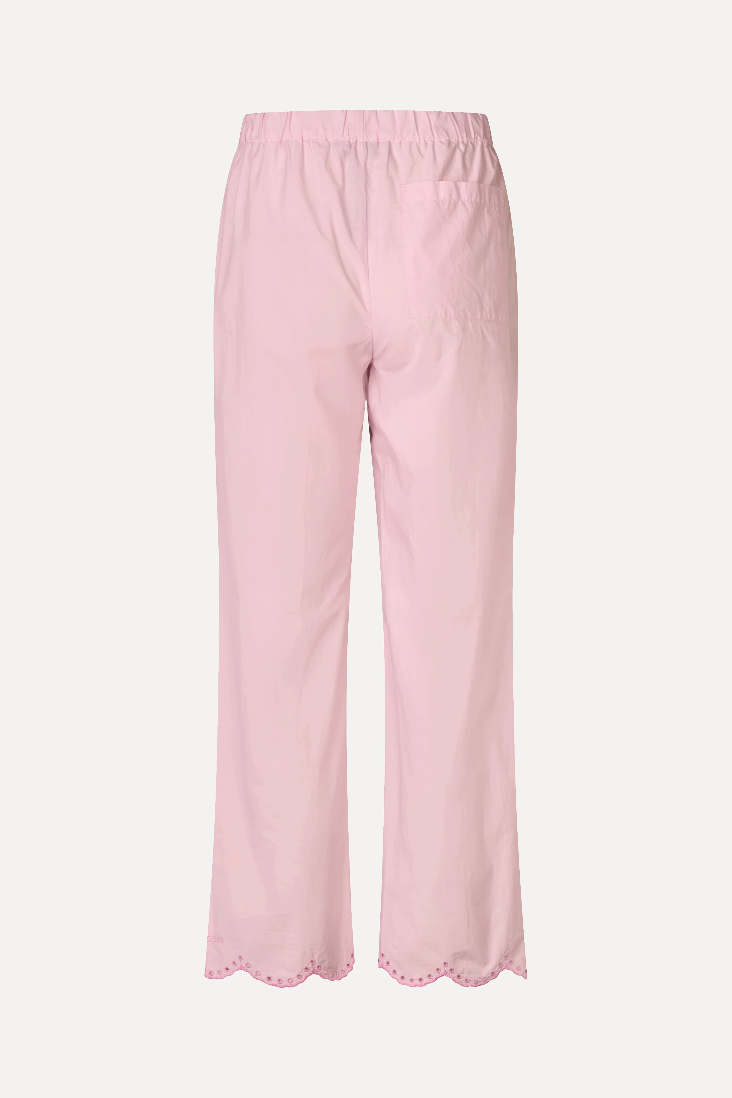 Flowy Elasticated Waist Pants - Muted Blush - Image 4