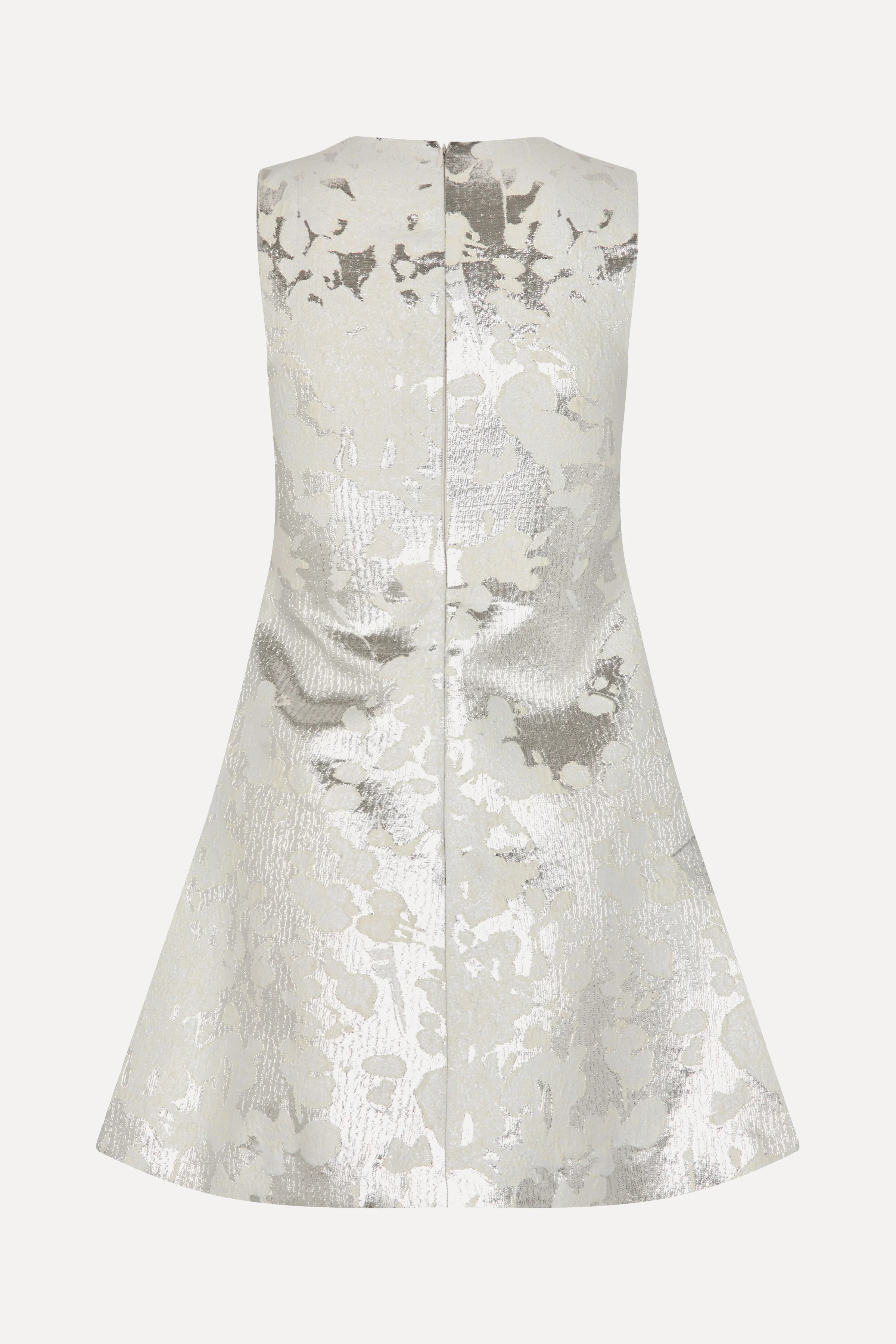 Kick Pleat Mini Dress - Lurex Garden - Image 4