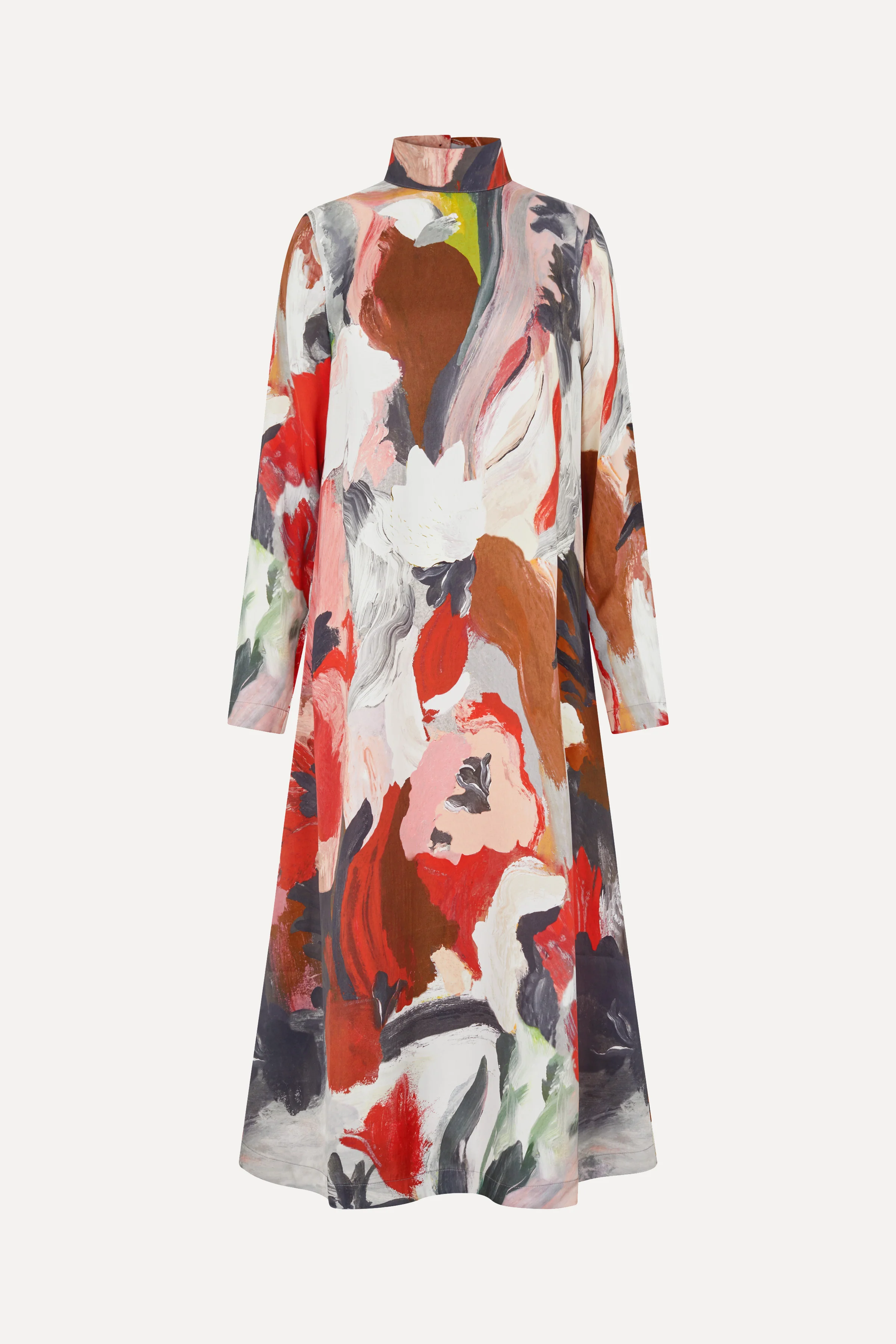 Long Sleeve Midi Dress - My Garden - Image 3