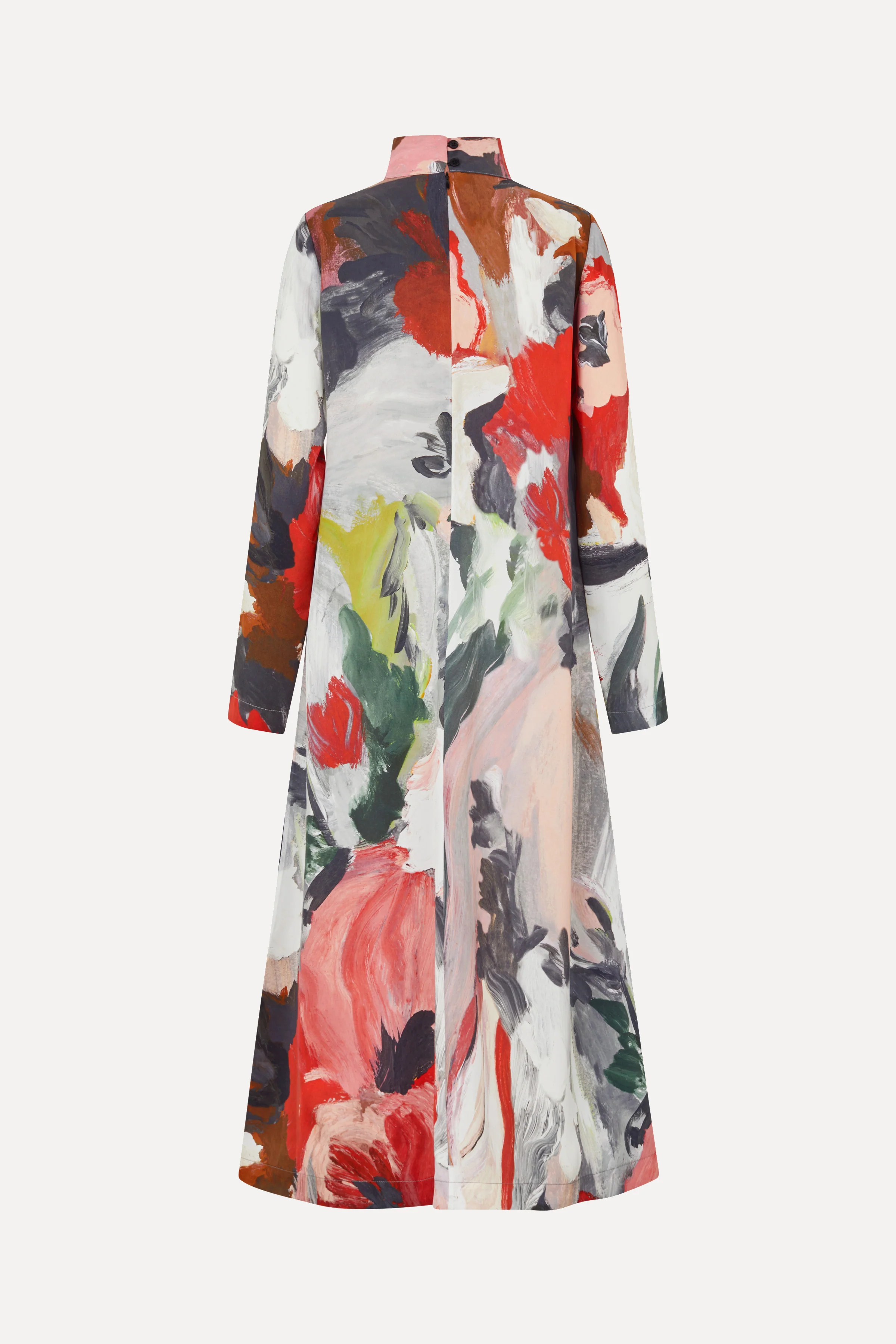 Long Sleeve Midi Dress - My Garden - Image 4