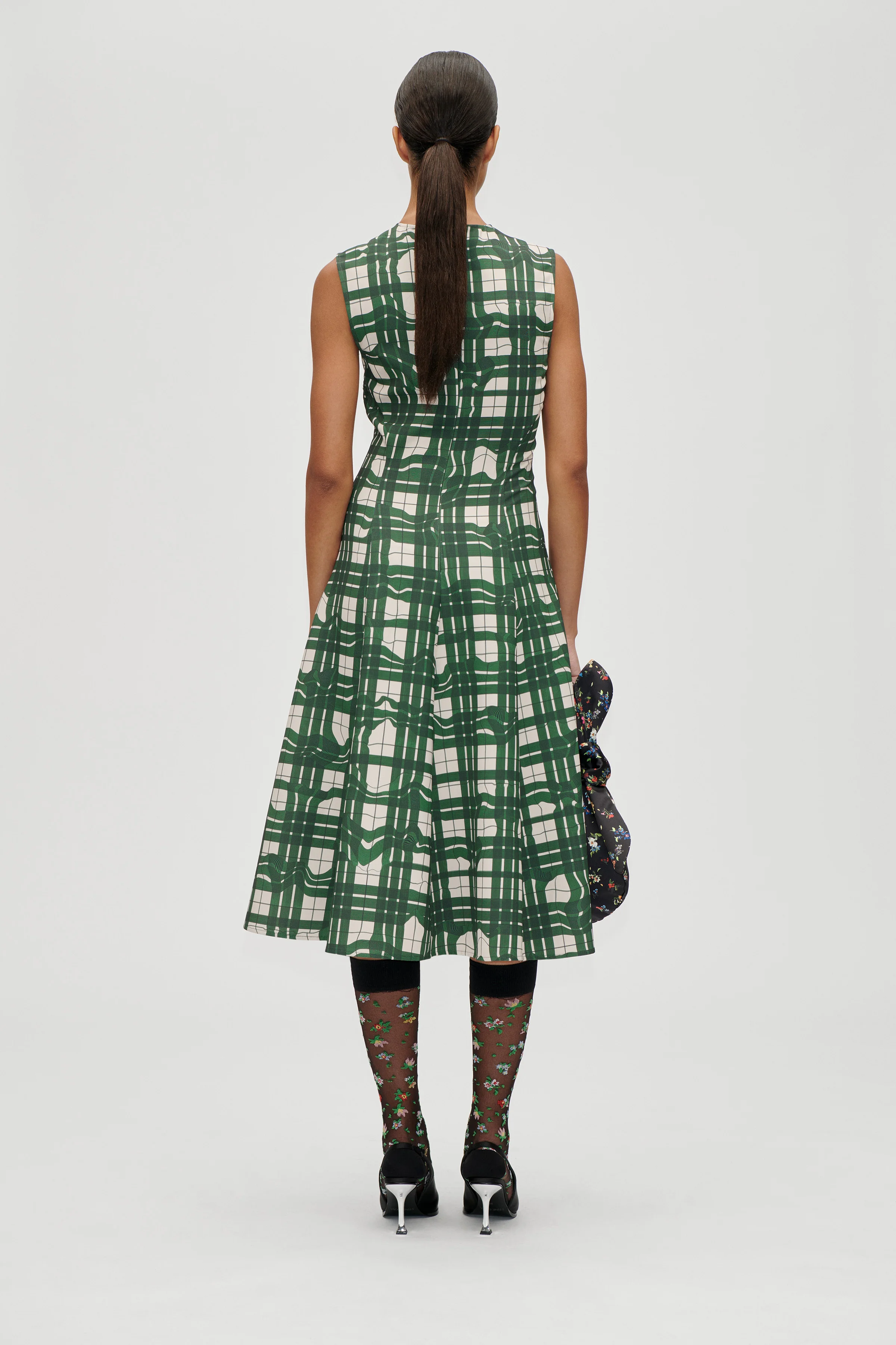 Satin Knotted Satchel - Magnolia Garden - Image 3