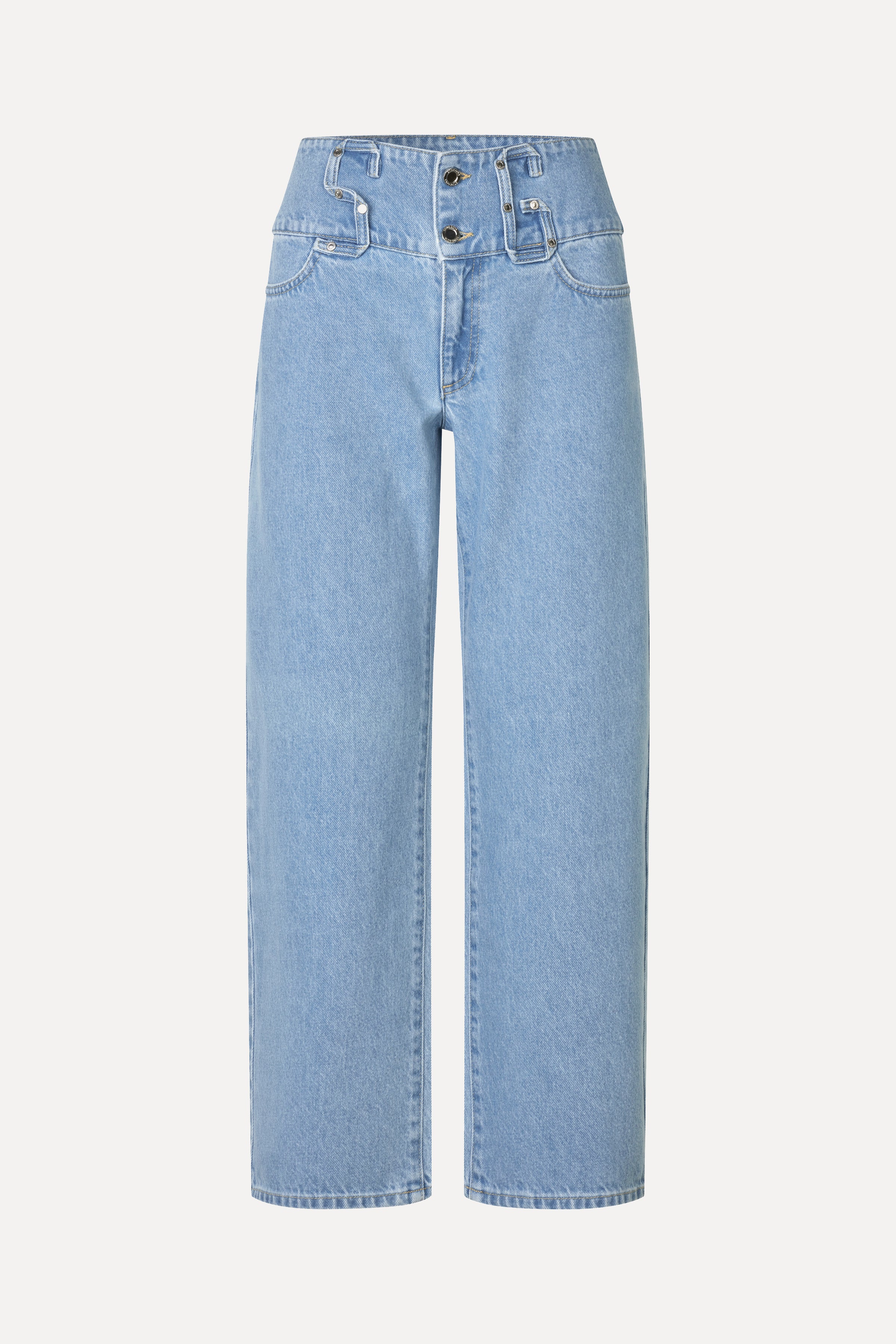 SG Belt Loop Ankle Pants - Denim Blue - Image 3