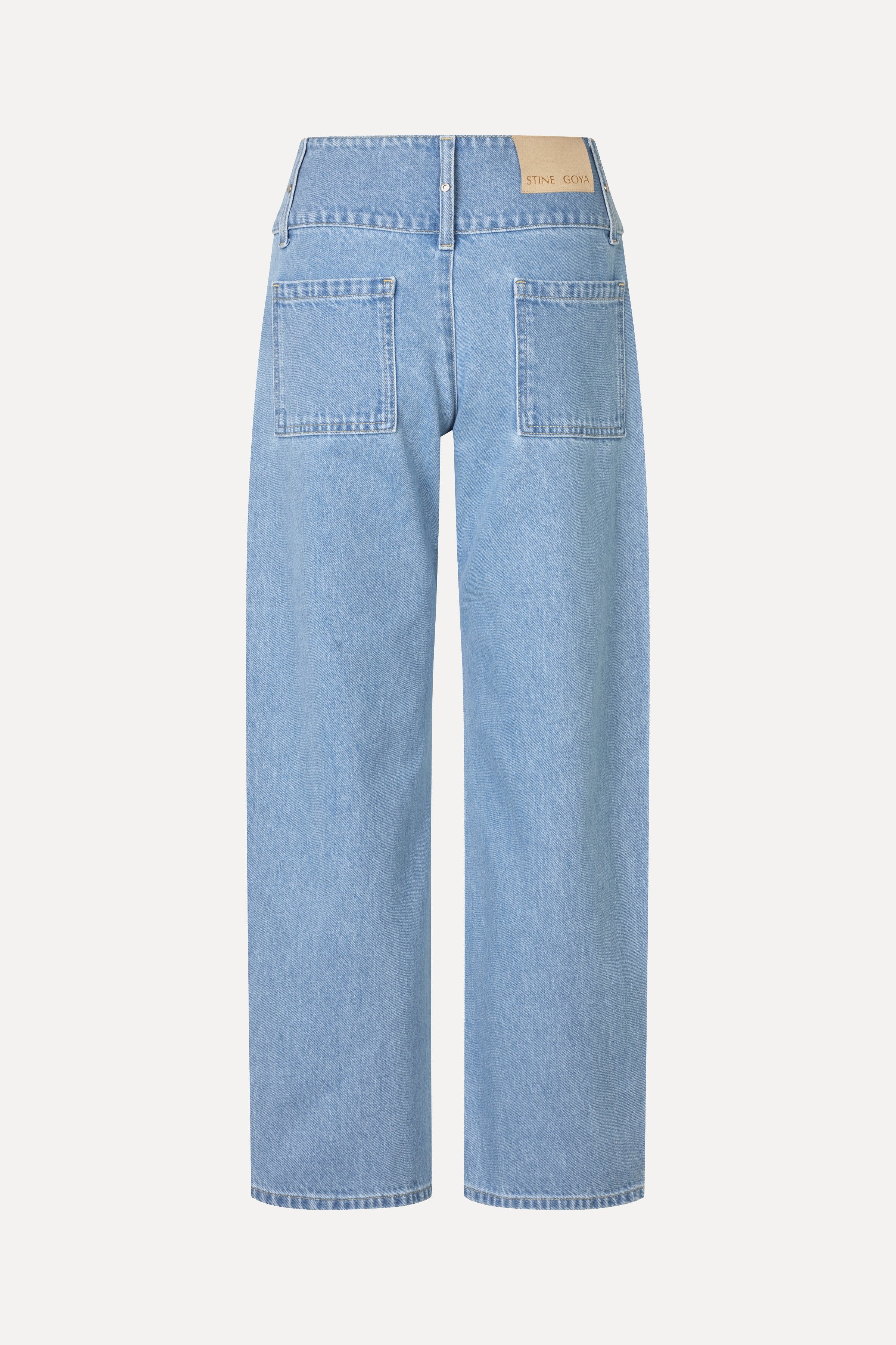 SG Belt Loop Ankle Pants - Denim Blue - Image 4