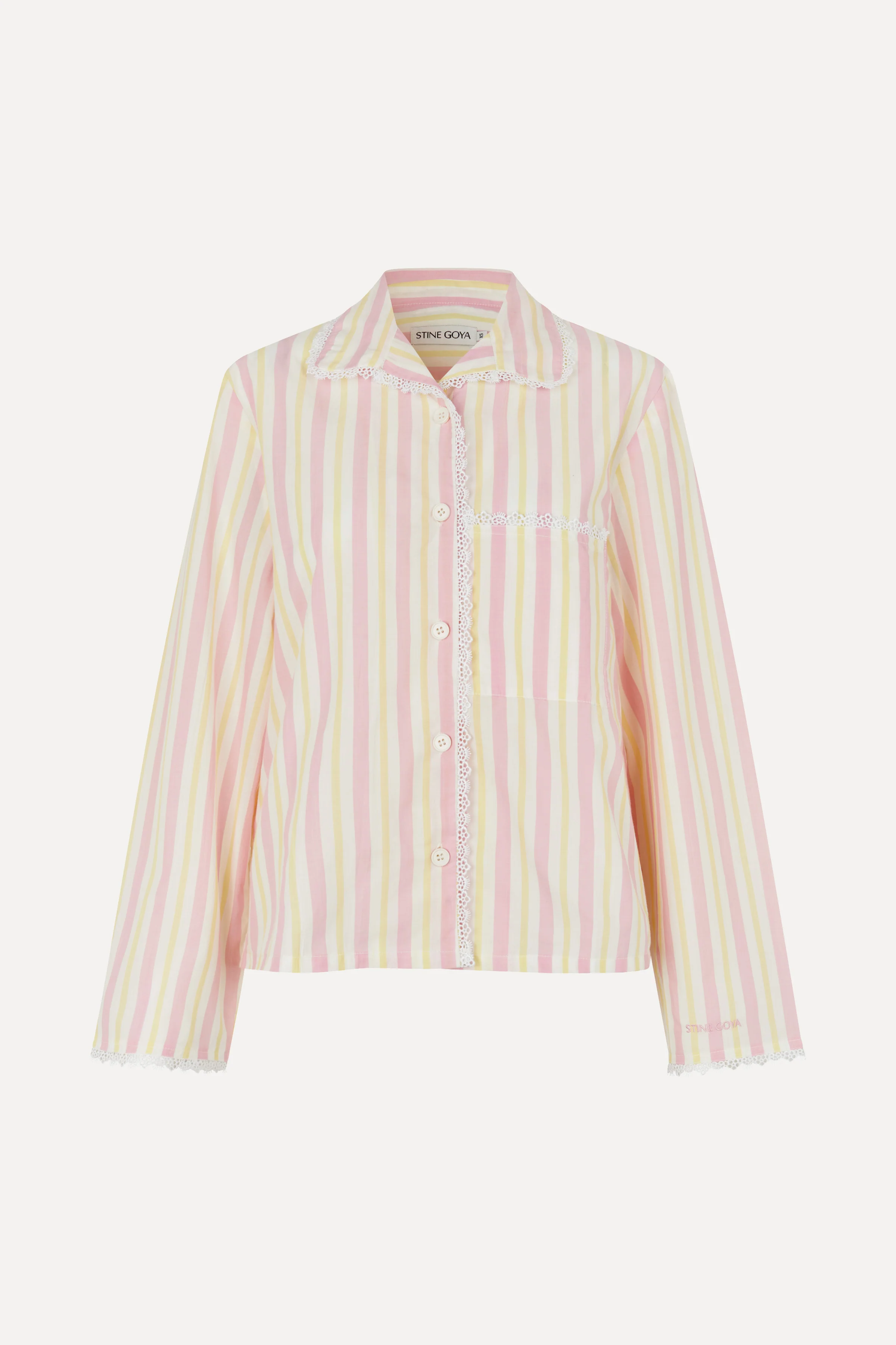 Striped Pyjamas - Lemon & Rose Stripes - Image 3