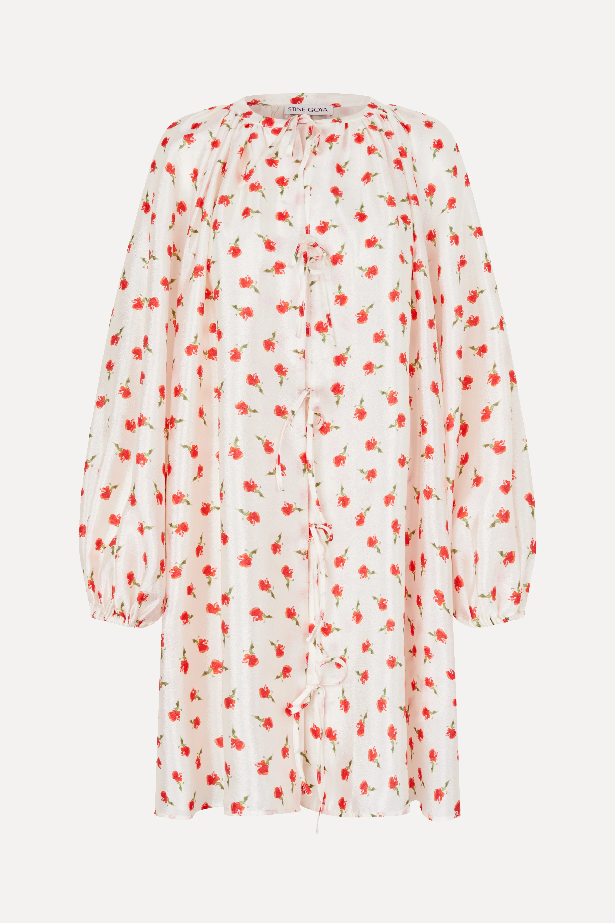 Voluminous Bow Dress - Ditzy Petunia - Image 3